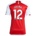 Günstige Fußballtrikots Arsenal 2023-24 Saliba 12 Heimtrikot Kurzarm